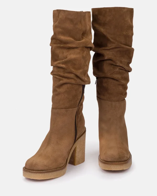 Yokono Bota De Tacón GELA-002 MARRON | Mujer Botas