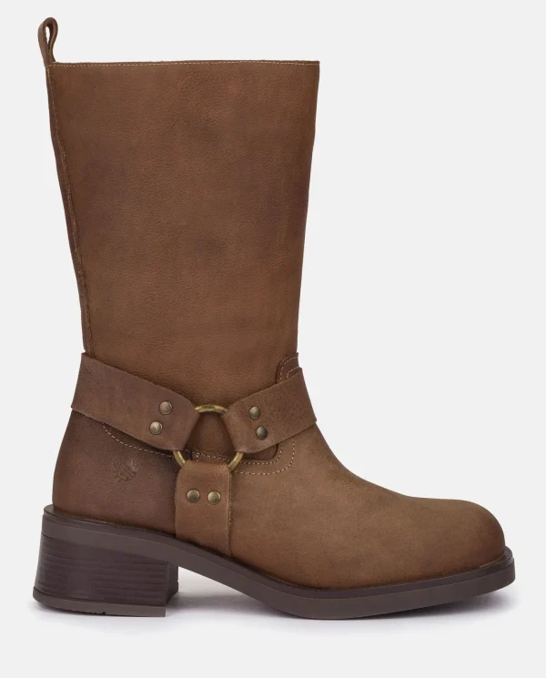 Yokono Bota Plana SPA-003 MARRON | Mujer Botas