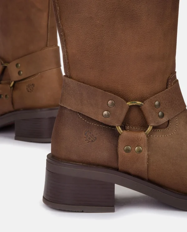 Yokono Bota Plana SPA-003 MARRON | Mujer Botas