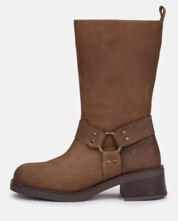 Yokono Bota Plana SPA-003 MARRON | Mujer Botas