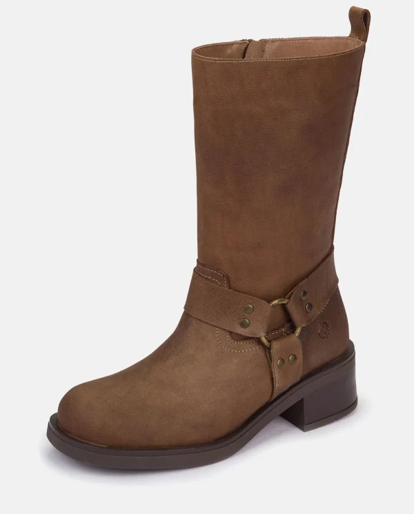 Yokono Bota Plana SPA-003 MARRON | Mujer Botas