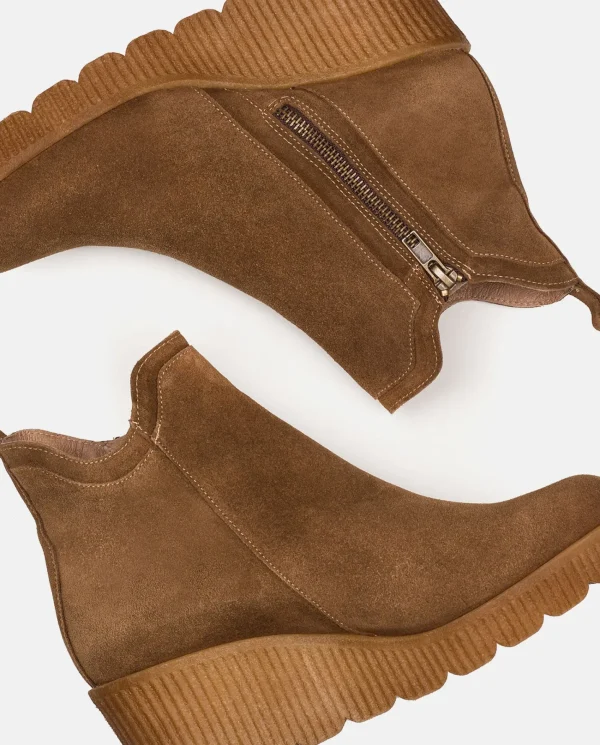 Yokono Botín De Cuña MADONA-002 MARRON | Mujer Botines