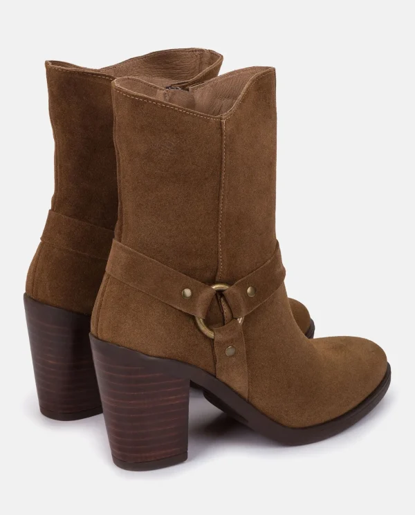 Yokono Botín De Tacón TOURS-008 MARRON | Mujer Botines