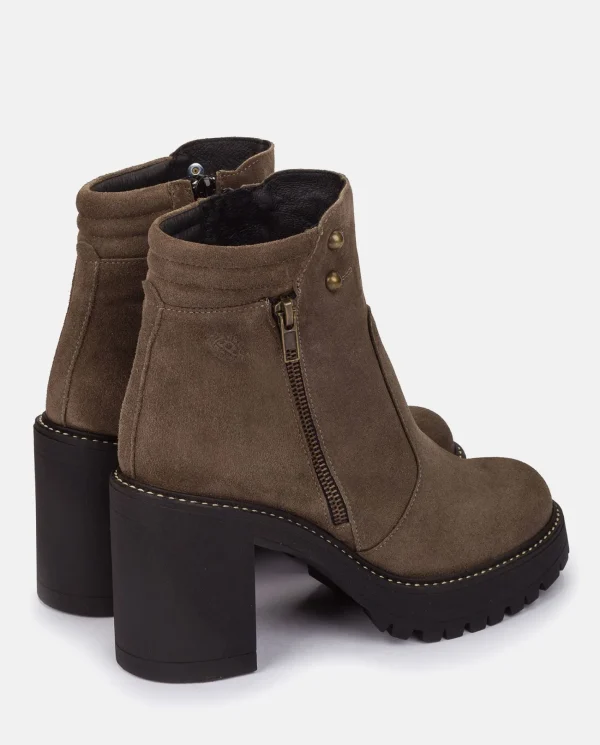 Yokono Botín De Tacón TUNA-002 MARRON | Mujer Botines