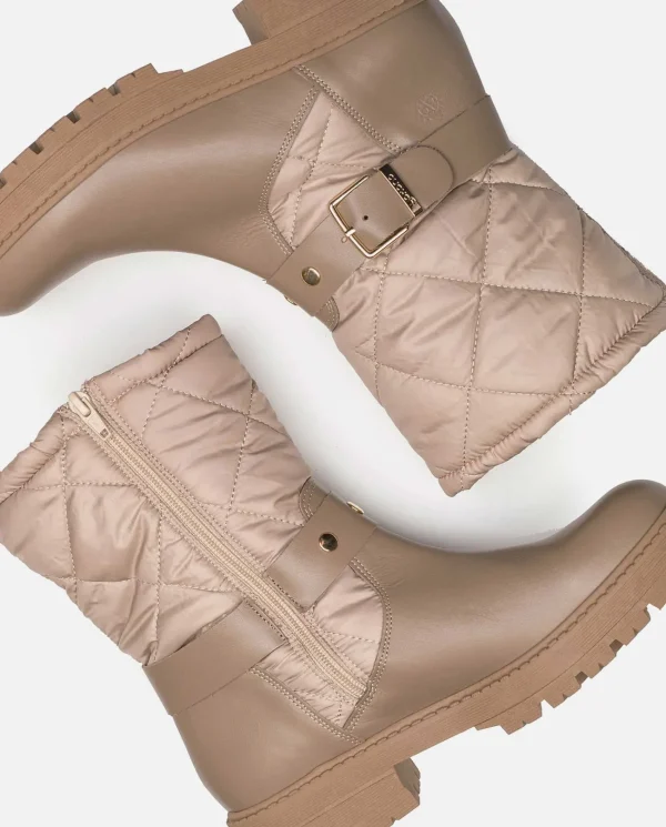 Yokono Botín Plano BERNA-003 Beige | Mujer Botines