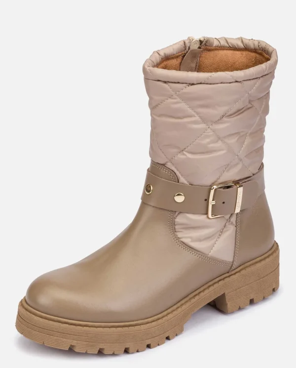 Yokono Botín Plano BERNA-003 Beige | Mujer Botines