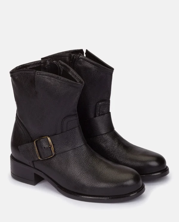Yokono Botín Plano Cambra 001 Negro | Mujer Botines