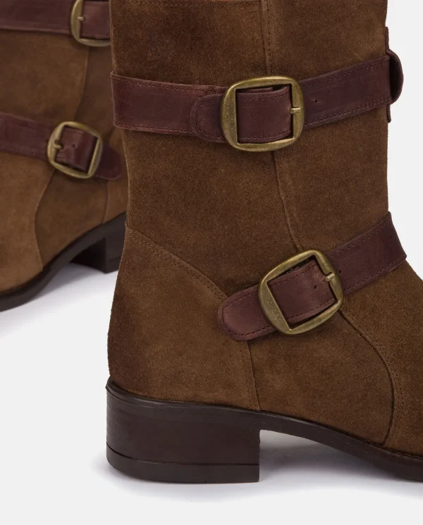 Yokono Botín Plano MONS-003 MARRON | Mujer Botines