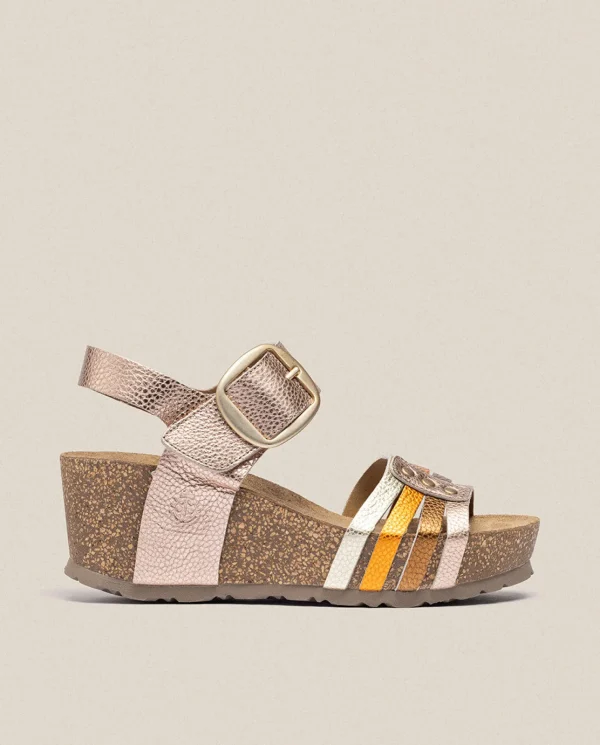 Yokono Sandalia Cuña Bari 304 Rosa | Mujer Sandalias De Cuña