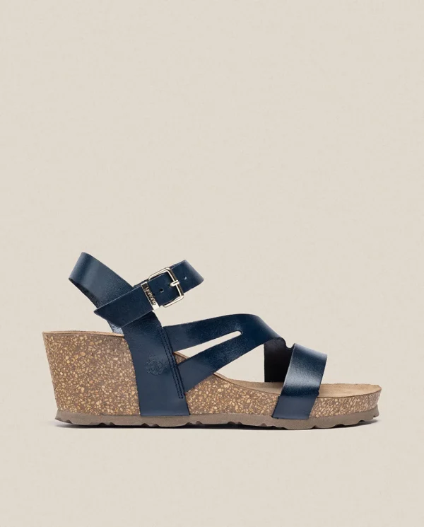 Yokono Sandalia Cuña Cadiz 302 Azul | Mujer Sandalias De Cuña
