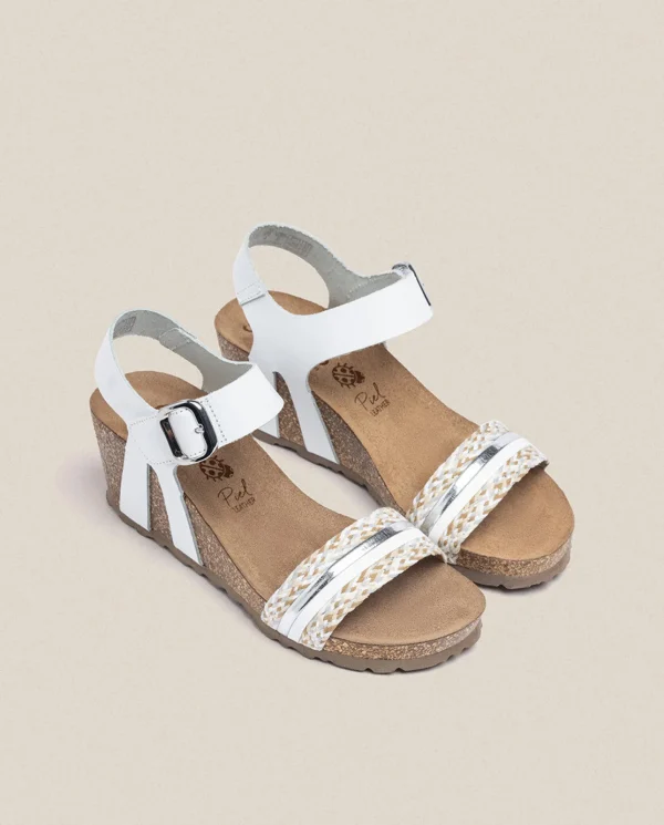 Yokono Sandalia Cuña Cadiz 306 Blanco | Mujer Sandalias De Cuña