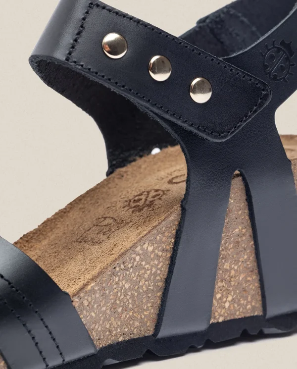 Yokono Sandalia Cuña Cadiz 303 Negro | Mujer Sandalias De Cuña