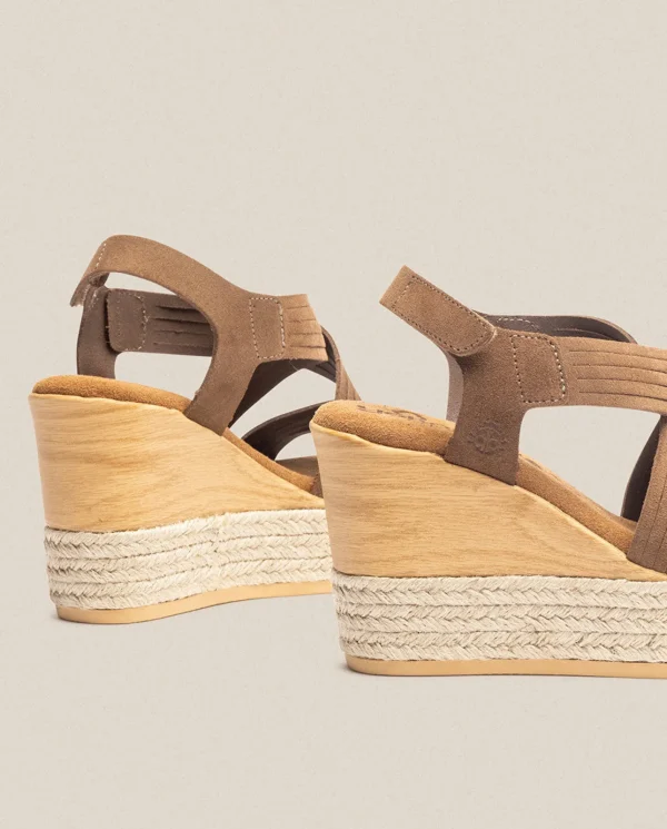 Yokono Sandalia De Cuña Mey 003 Marron | Mujer Sandalias De Cuña