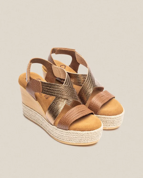 Yokono Sandalia De Cuña Mey 003 Marron | Mujer Sandalias De Cuña