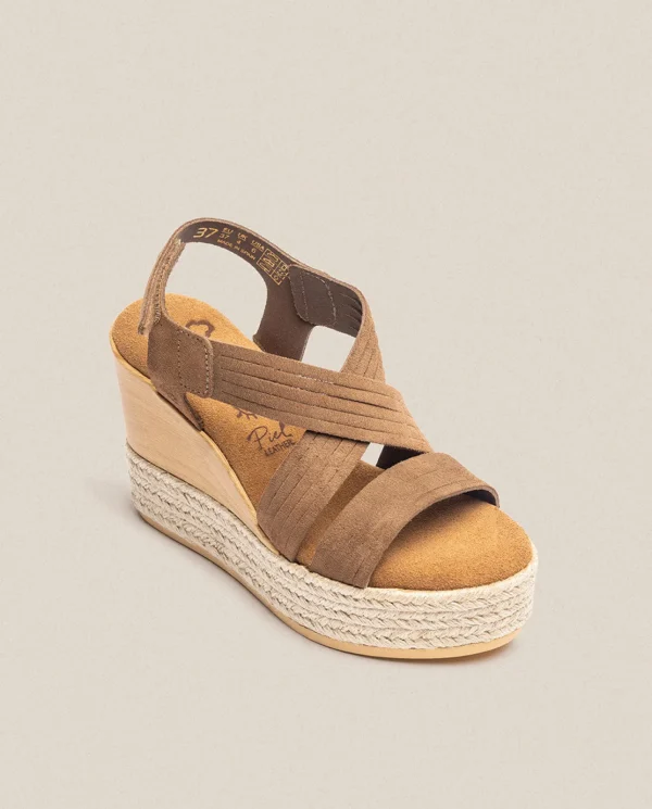 Yokono Sandalia De Cuña Mey 003 Marron | Mujer Sandalias De Cuña