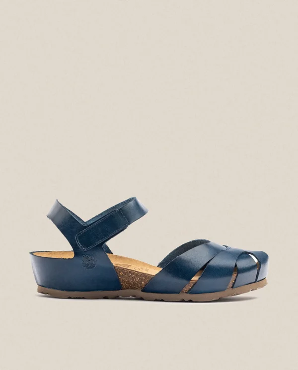 Yokono Sandalia De Cuña Monaco 186 Azul | Mujer Sandalias De Cuña