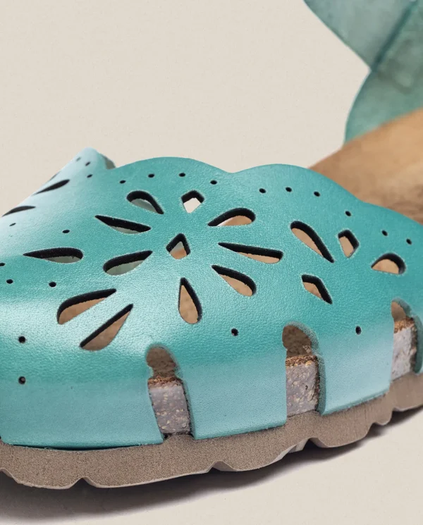 Yokono Sandalia De Cuña Monaco 047 Azul | Mujer Sandalias De Cuña