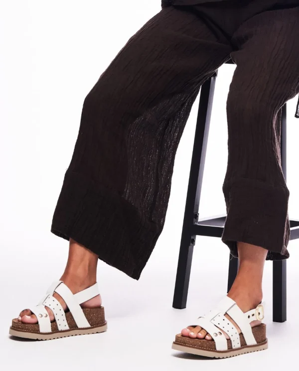 Yokono Sandalia De Plataforma Oca 007 Blanco | Mujer Sandalias De Plataforma