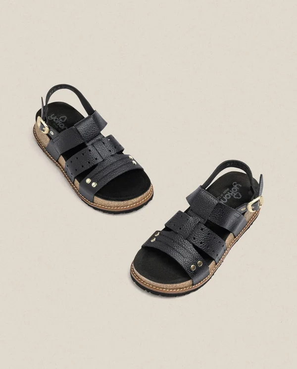 Yokono Sandalia De Plataforma Oca 007 Negro | Mujer Sandalias De Plataforma