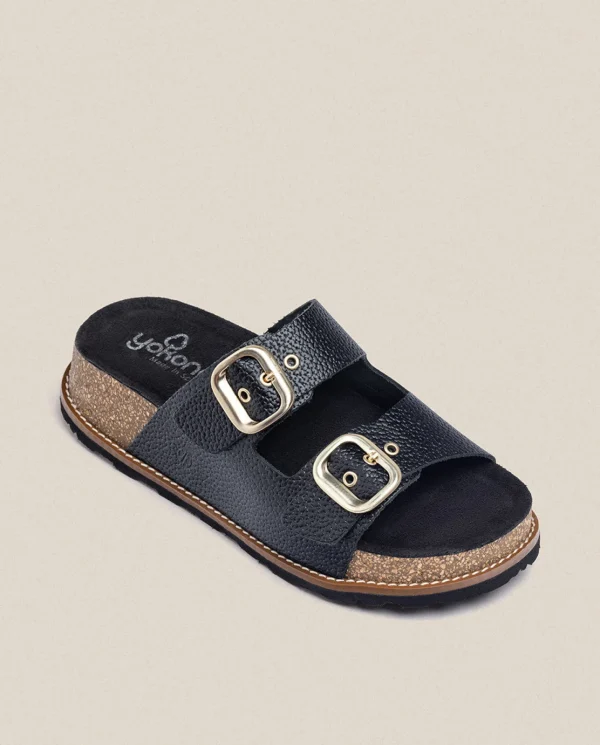 Yokono Sandalia De Plataforma Oca 013 Negro | Mujer Sandalias De Plataforma