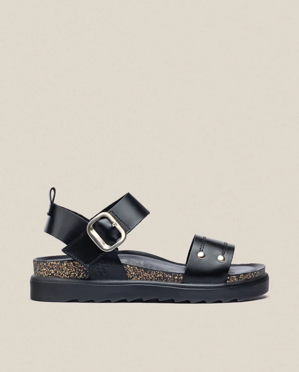 Yokono Sandalia De Plataforma Tunez 128 Negro | Mujer Sandalias De Plataforma