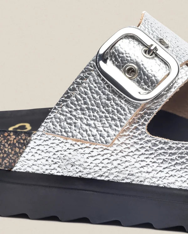 Yokono Sandalia De Plataforma Tunez 130 Plata | Mujer Sandalias De Plataforma