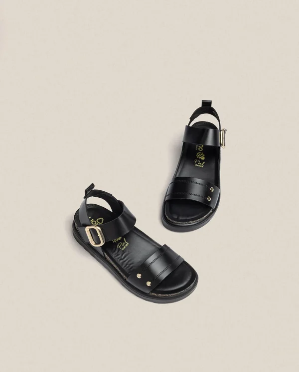 Yokono Sandalia De Plataforma Tunez 128 Negro | Mujer Sandalias De Plataforma