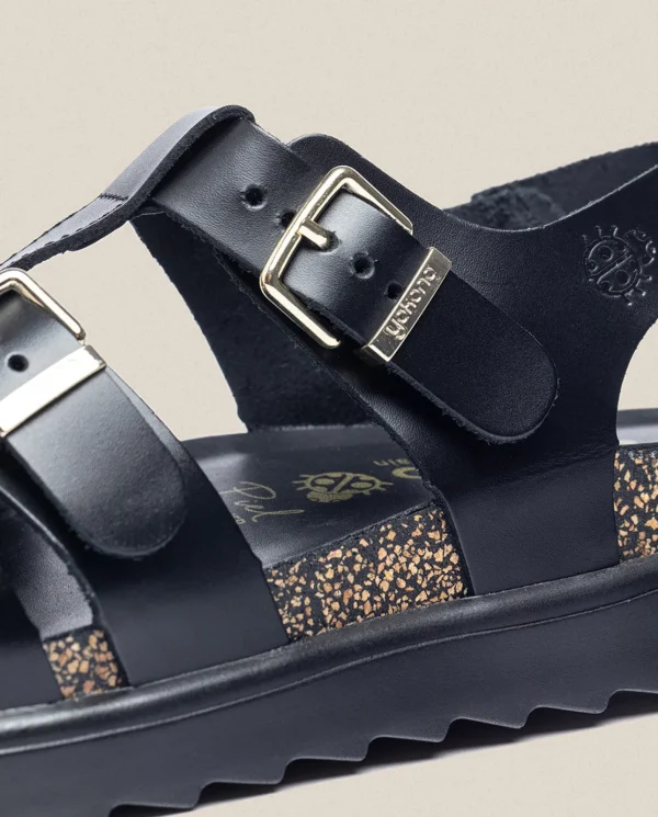 Yokono Sandalia De Plataforma Tunez 114 Negro | Mujer Sandalias De Plataforma