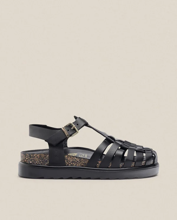 Yokono Sandalia De Plataforma Tunez 017 Negro | Mujer Sandalias De Plataforma