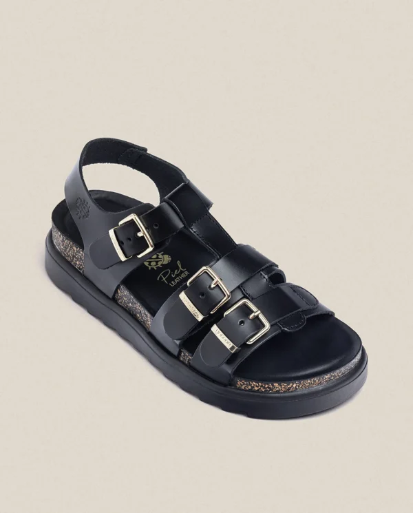 Yokono Sandalia De Plataforma Tunez 114 Negro | Mujer Sandalias De Plataforma
