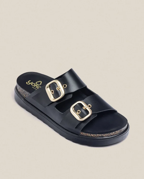 Yokono Sandalia De Plataforma Tunez 130 Negro | Mujer Sandalias De Plataforma