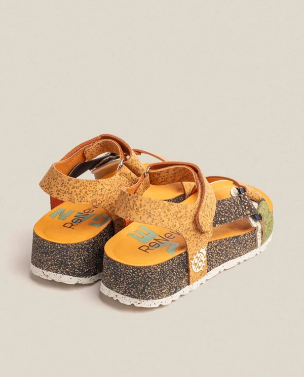 Yokono Sandalia De Plataforma West 007 Naranja | Mujer Sandalias De Plataforma