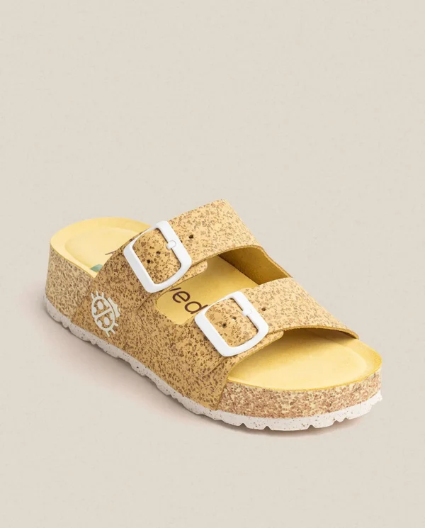 Yokono Sandalia De Plataforma West 003 Amarillo | Mujer Sandalias De Plataforma