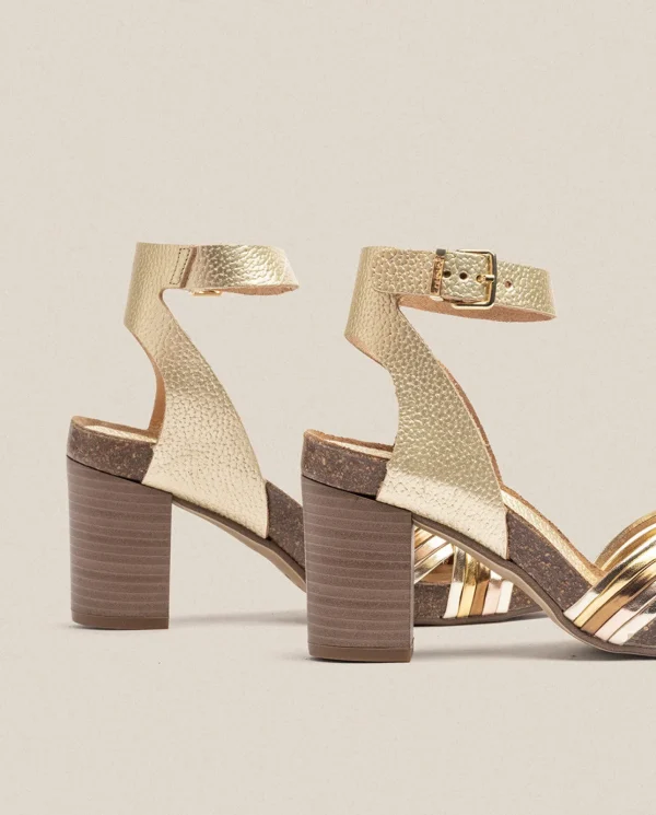 Yokono Sandalia De Tacón Ponza 005 Dorado | Mujer Sandalias De Tacón