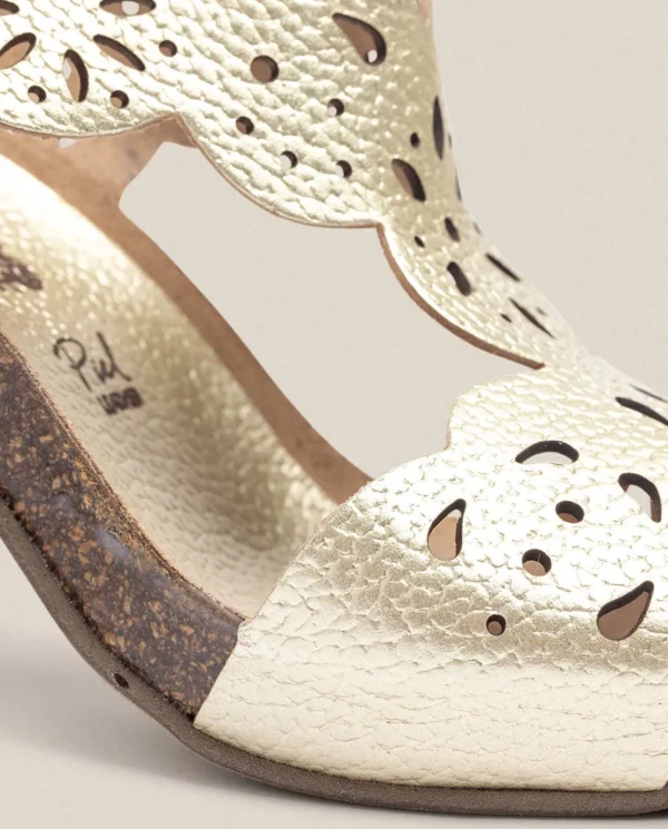 Yokono Sandalia De Tacón Ponza 006 Dorado | Mujer Sandalias De Tacón