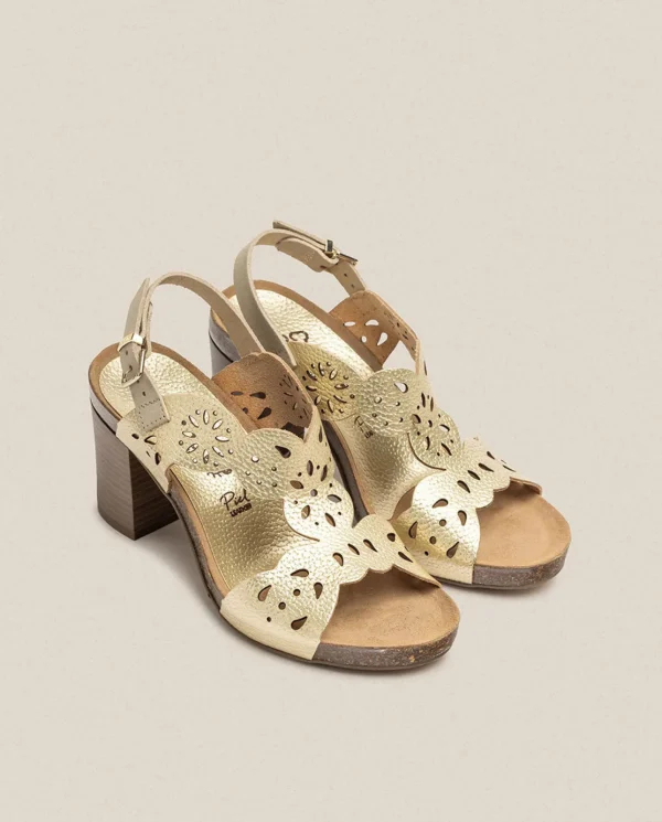 Yokono Sandalia De Tacón Ponza 006 Dorado | Mujer Sandalias De Tacón