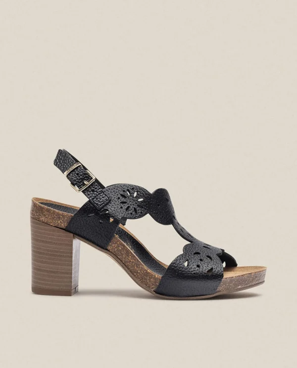 Yokono Sandalia De Tacón Ponza 006 Negro | Mujer Sandalias De Tacón