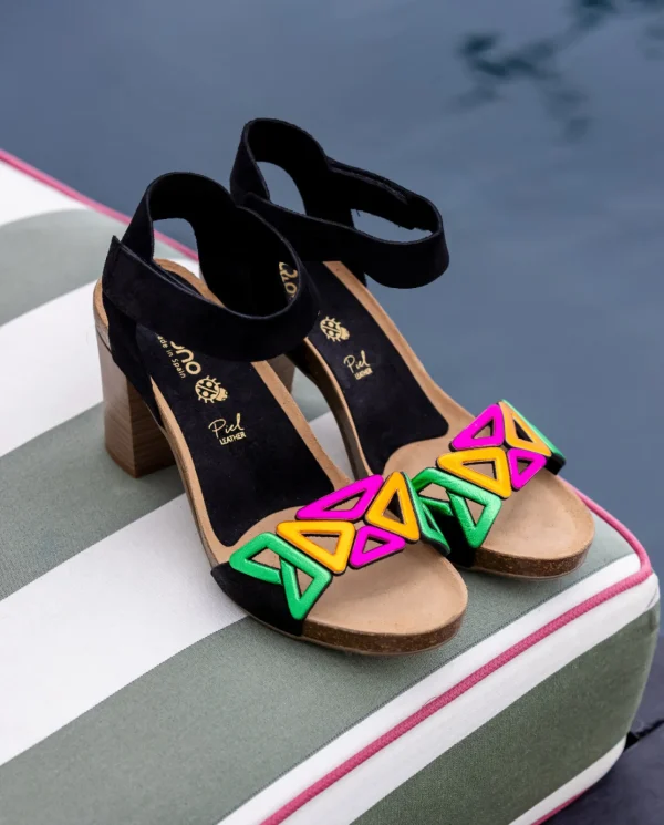 Yokono Sandalia De Tacón Ponza 007 Negro | Mujer Sandalias De Tacón