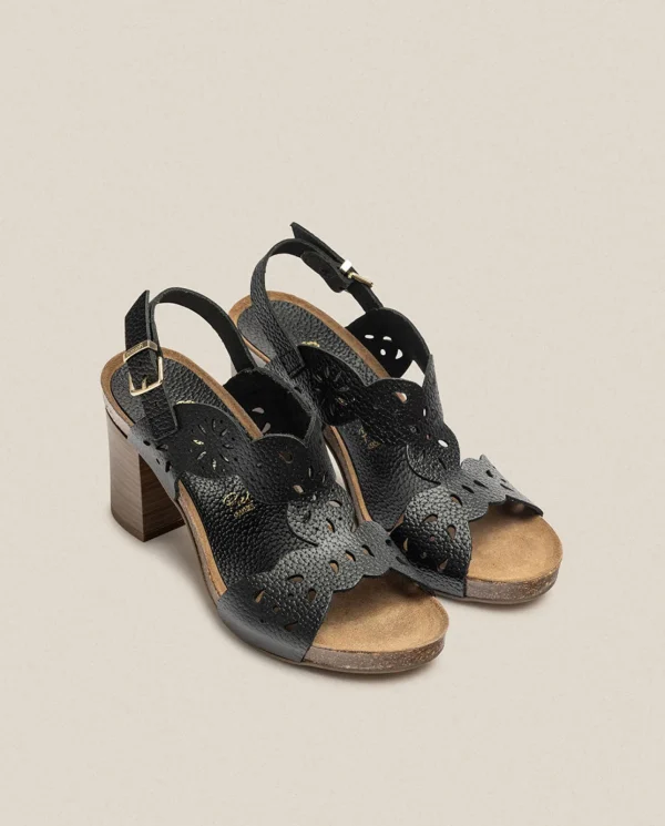 Yokono Sandalia De Tacón Ponza 006 Negro | Mujer Sandalias De Tacón