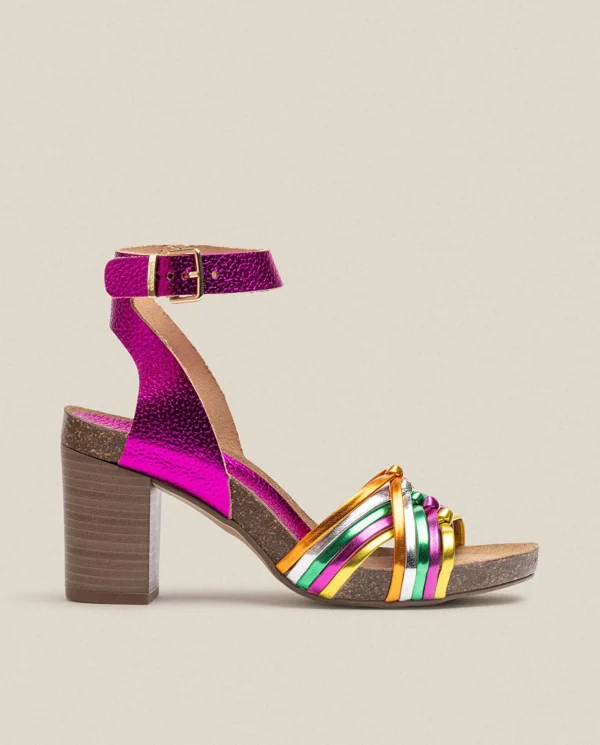 Yokono Sandalia De Tacón Ponza 005 Rosa | Mujer Sandalias De Tacón