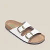 Yokono Sandalia Plana Granada 700 Blanco | Mujer Sandalias Planas