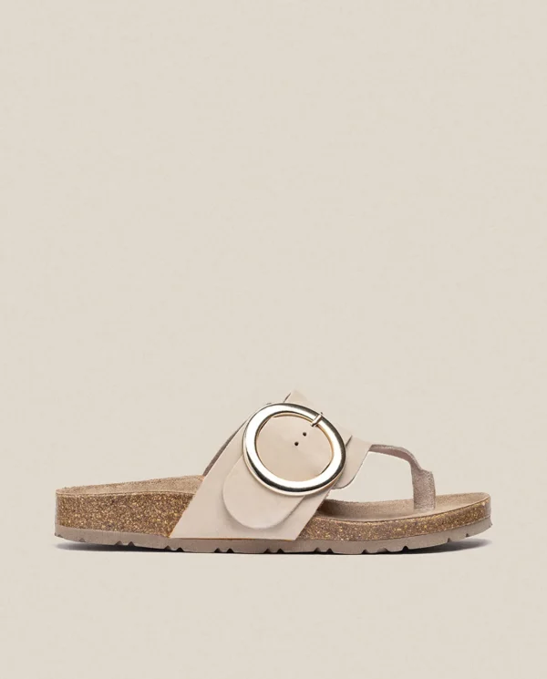 Yokono Sandalia Plana Granada 704 Beige | Mujer Sandalias Planas