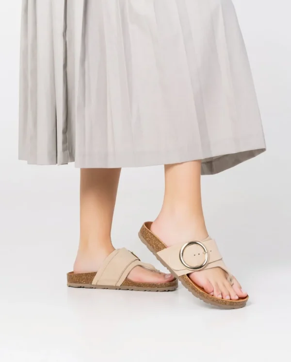 Yokono Sandalia Plana Granada 704 Beige | Mujer Sandalias Planas