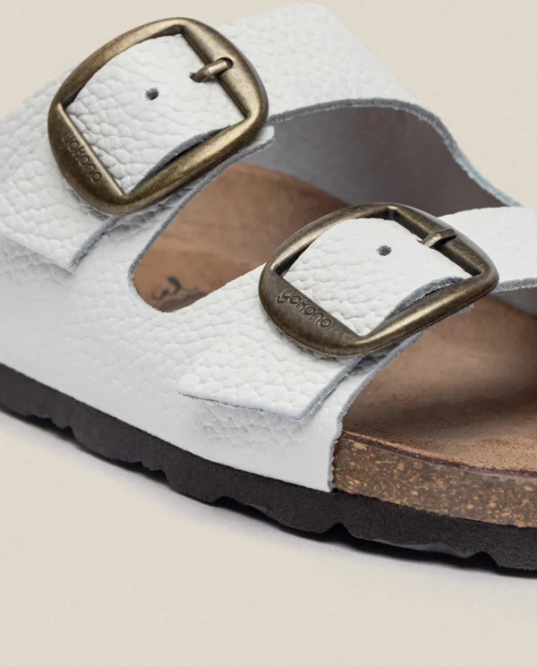 Yokono Sandalia Plana Granada 700 Blanco | Mujer Sandalias Planas