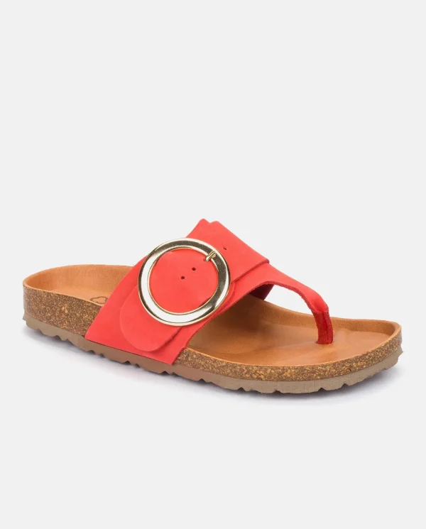 Yokono Sandalia Plana Granada 704 Coral | Mujer Sandalias Planas