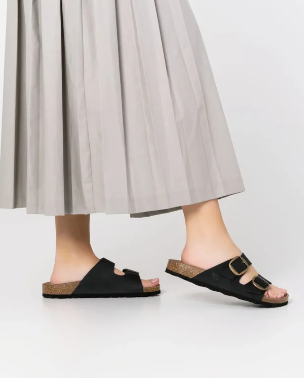 Yokono Sandalia Plana Granada 700 Negro | Mujer Sandalias Planas