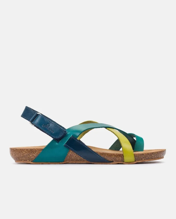 Yokono Sandalia Plana Ibiza 718 Azul | Mujer Sandalias Planas