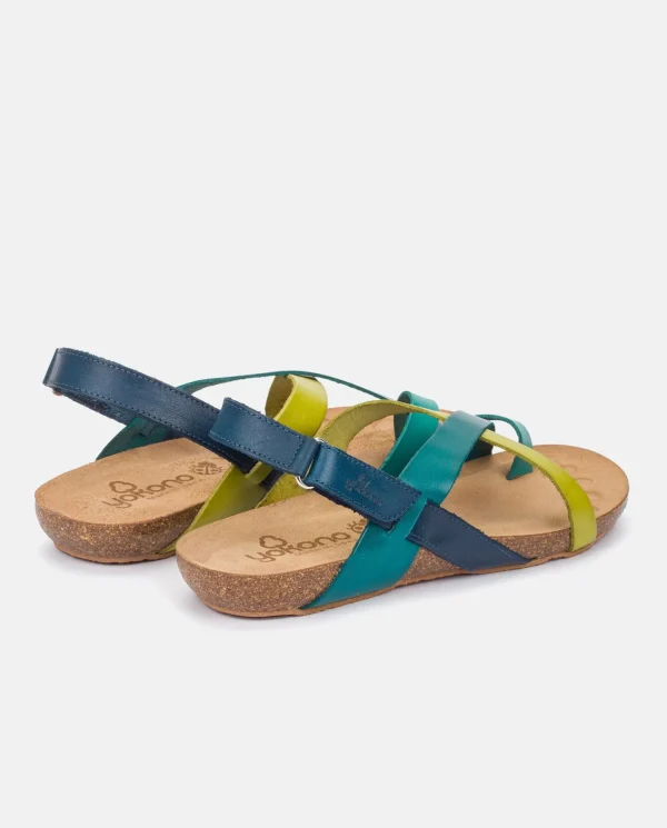 Yokono Sandalia Plana Ibiza 718 Azul | Mujer Sandalias Planas