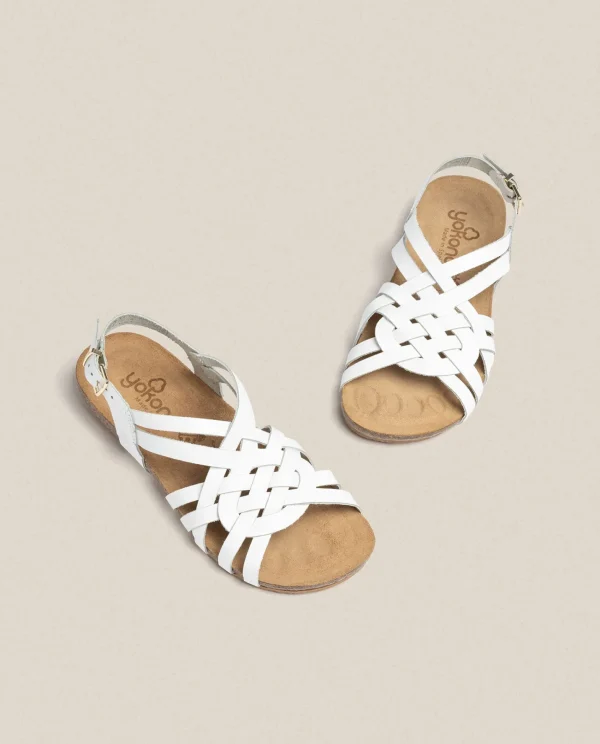 Yokono Sandalia Plana Ibiza 175 Blanco | Mujer Sandalias Planas