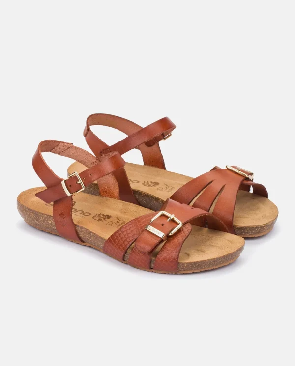 Yokono Sandalia Plana Ibiza 185 Marron | Mujer Sandalias Planas